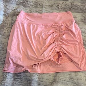 JoyLab Blush Ruched Mini Skirt